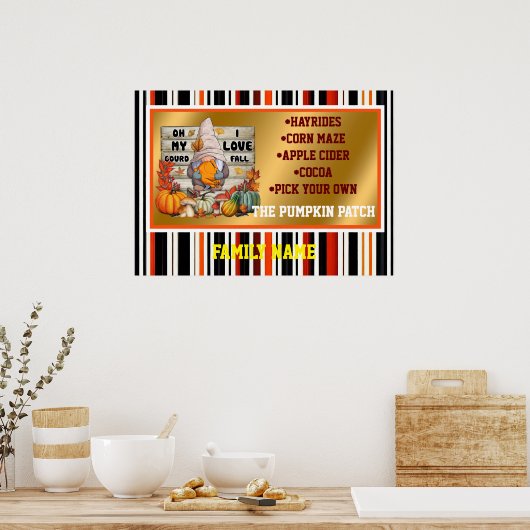 Poster Collection d'automne populaire Thanksgiving (Cuisine)