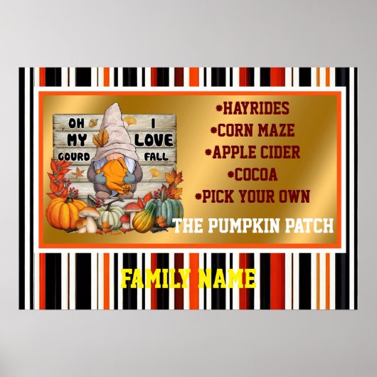 Poster Collection d'automne populaire Thanksgiving (Devant)