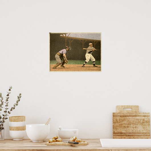 Poster Collection de baseball vintage (Cuisine)