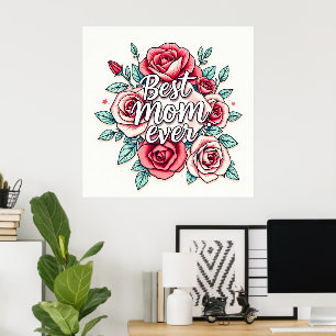 Poster Collection de cadeaux de luxe floral populaire