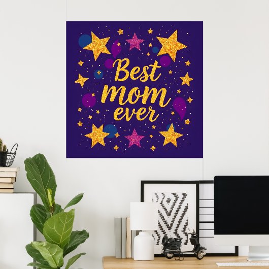 Poster Collection de cadeaux de luxe tendance Stars (Bureau à domicile)
