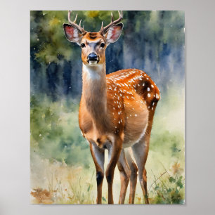 Poster Collection de cerfs : Japonais Sika Deer