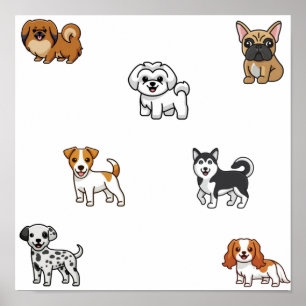 Poster Collection de chiens