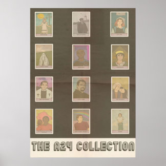 Poster Collection de design de Tarot de film A24