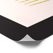 Poster Collection de formes dorées (Coin)