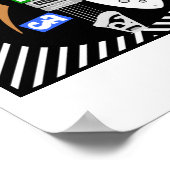 Poster Collection de guitares électriques Mod Brit Pop Ar (Coin)