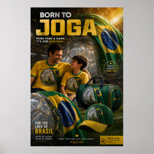 Poster Collection de la Légende du Football Brésilien – P