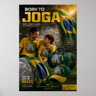 Poster Collection de la Légende du Football Brésilien – P
