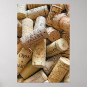 Poster Collection de liège pour amateurs de vin (Devant)