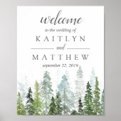 Poster Collection de Mariages de la forêt de pins d'aquar (Devant)