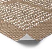 Poster Collection de Mariages de tournesol rustique - Mar (Coin)