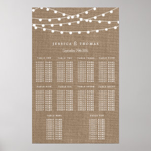 Poster Collection de Mariages Rustic Burlap