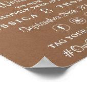 Poster Collection de Mariages Rustic Kraft (Coin)