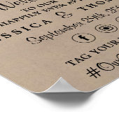 Poster Collection de Mariages Rustic Kraft (Coin)