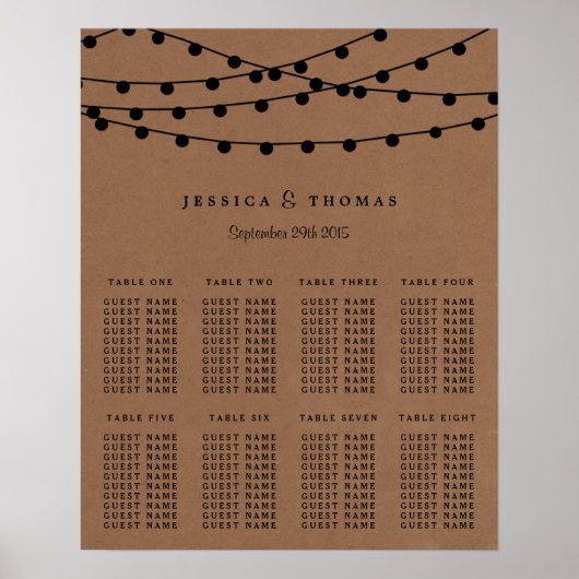 Poster Collection de Mariages Rustic Kraft (Devant)