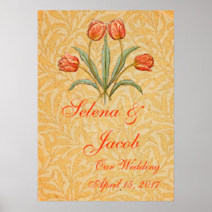 Poster Collection de peinture vintage Tulip Morris