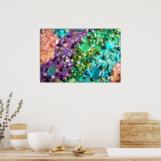 Poster Collection de perles colorées (Cuisine)