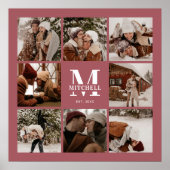 Poster Collection de photos de famille moderne et élégant (Devant)