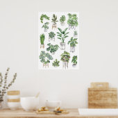 Poster Collection de Plantes pointillés 5 (Cuisine)