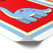 Poster Collection d'oeuvres murales de dinosaures 5X7 (Coin)