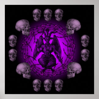 Poster Collection d'os Baphomet