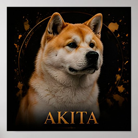 Poster Collection Esprit Noble Akita (Devant)