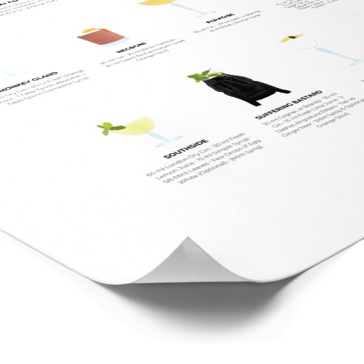 Poster Collection Gin Cocktails (Coin)