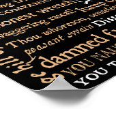 Poster Collection Insultes Shakespeare (Coin)