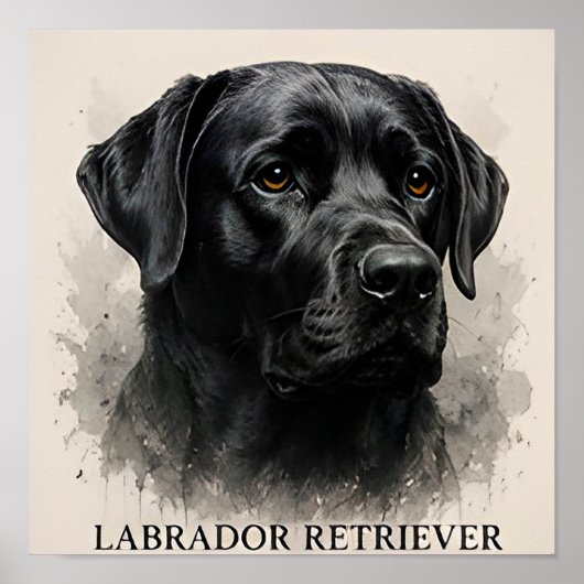 Poster Collection Luxueuse pour Amants de Labrador Retrie (Devant)