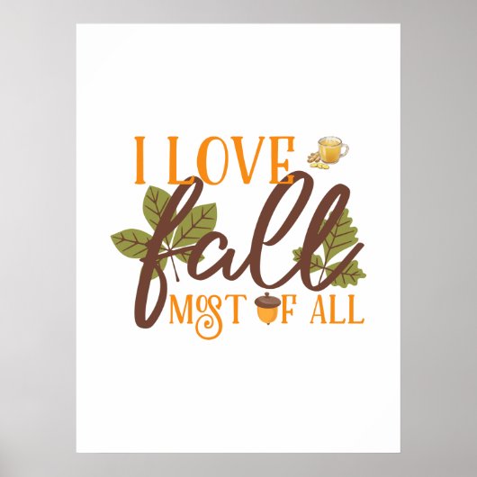 Poster Collection Maison & Cadeaux de la Saison d'Automne (Devant)