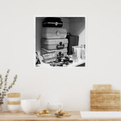Poster Collection maquillage Photographie noir blanc (Cuisine)