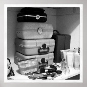Poster Collection maquillage Photographie noir blanc