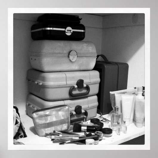 Poster Collection maquillage Photographie noir blanc (Devant)