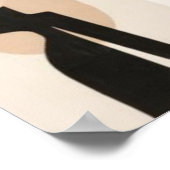 Poster Collection Muse Moderne | Féminin Abstrait Minimal (Coin)