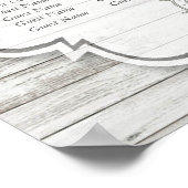 Poster Collection Nautique blanchie à la chaux Wood Beach (Coin)