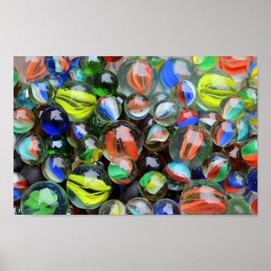 Poster Collection of Glass Marbles (Devant)