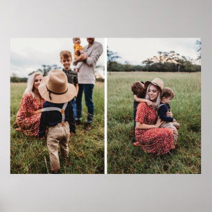 Poster Collection photo moderne 2 famille   Concevez vous