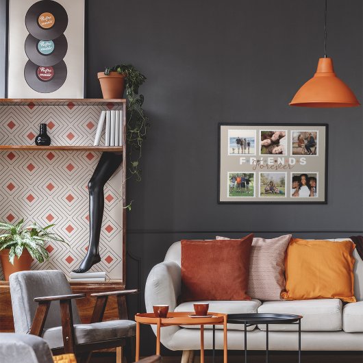 Poster Collection photo moderne Beige Friends Forever