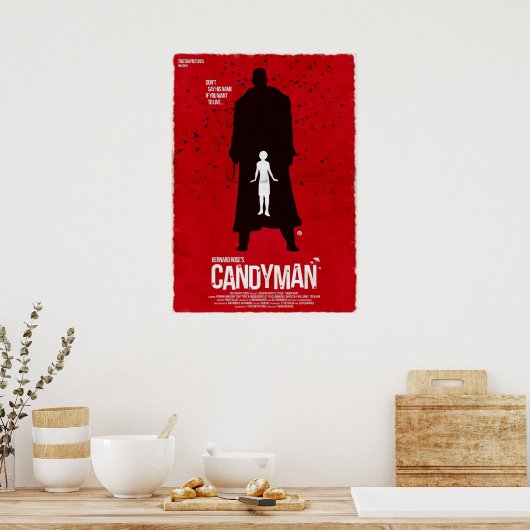 Poster Collection rouge Candyman (Cuisine)