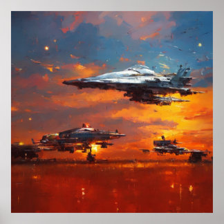 Poster Collection science-fiction : hommage à John Berkey