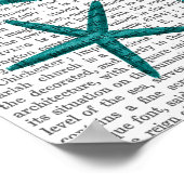 Poster Collection Starfish verte (Coin)
