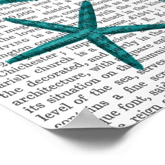 Poster Collection Starfish verte (Coin)