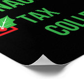 Poster Collector fiscal Drôle Pyjama cadeau de Noël (Coin)