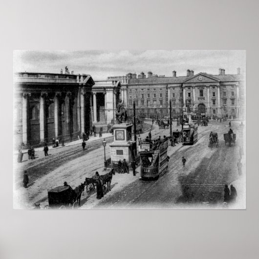 Poster College Green, Dublin, vers 1900 (Devant)