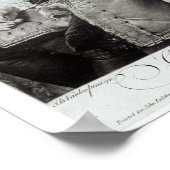 Poster Colley Cibber 1758, gravée par Edward Fisher (Coin)