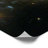 Poster Colliding Galaxies NGC 2207 IC 2163 par le Hubble (Coin)