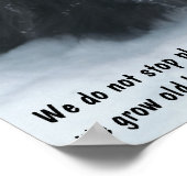 Poster Collie frontalier de l'ancien devis inspirationnel (Coin)