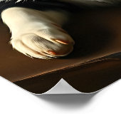 Poster Collie frontière mignonne (Coin)