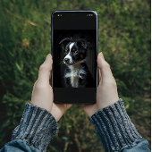 Poster Collie frontière mignonne