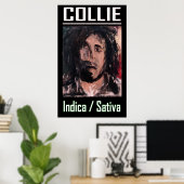 POSTER COLLIE INDICA SATIVA (Bureau à domicile)